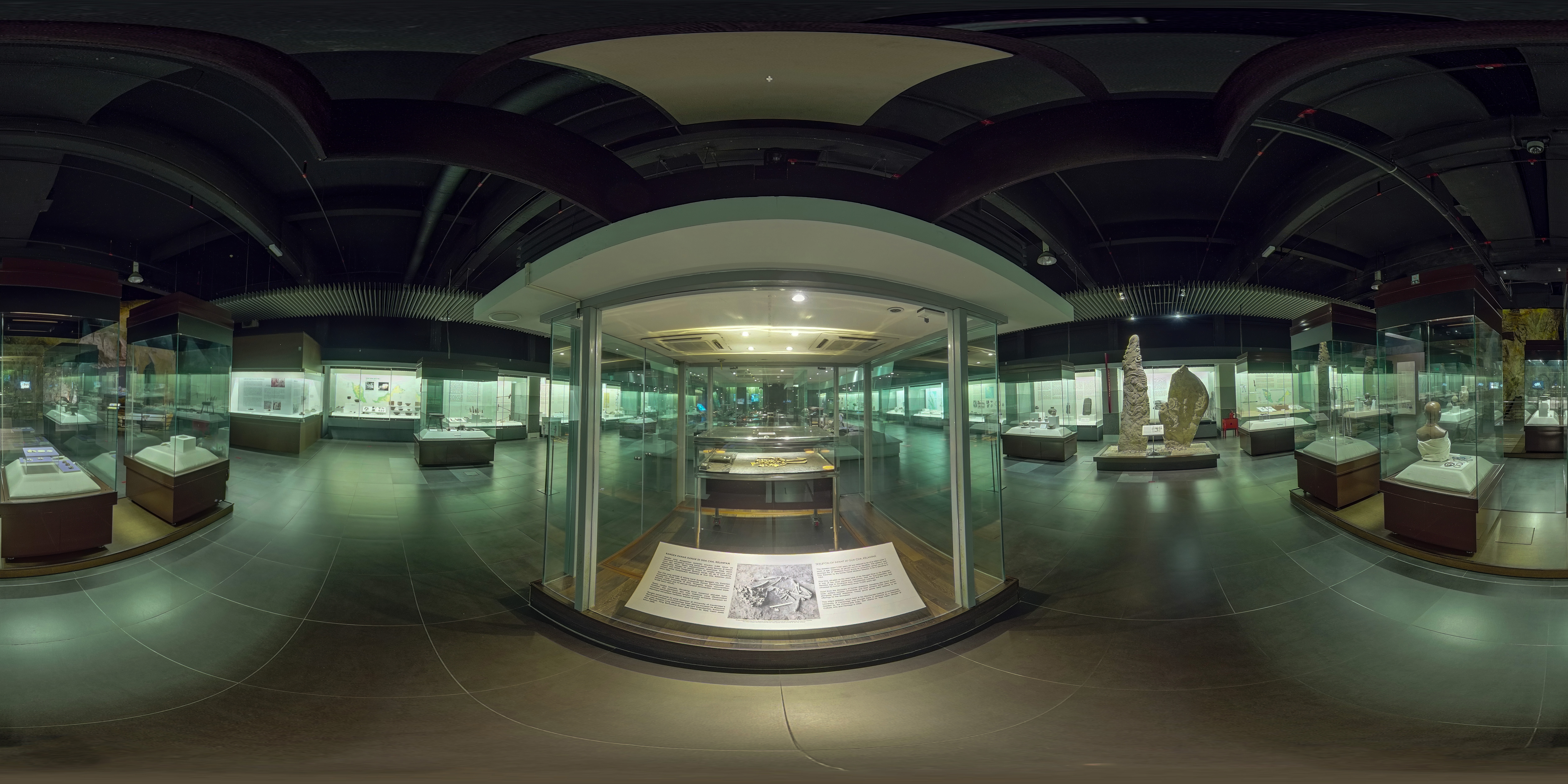 Paleolithic period (before 10,000 B.C.), early humans lived in caves in Malaya / Malaysia National Museum Kuala Lumpur MCO Lockdown? Free virtual tour Malaysia to World